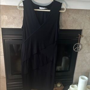 Calvin Klein Elegant Black Midi Dress